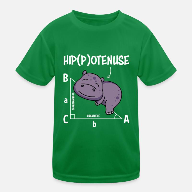 Professeur de mathématiques Hippotenuse Mathématiques T-shirt sport Enfant