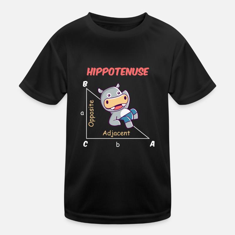 Drôle de mathématicien Design Hippotenuse T-shirt sport Enfant
