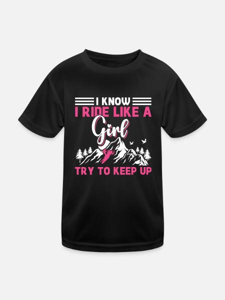 I know I'm driving a girl trying to - Kids Functional T-Shirt - black - Front