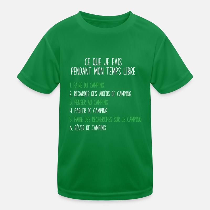 Camping Temps Libre Idée Cadeau Pour Campeur T-shirt sport Enfant
