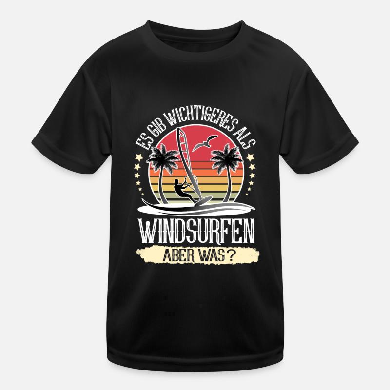Windsurfen Windsurfer Windsurf Kinder Funktions-T-Shirt