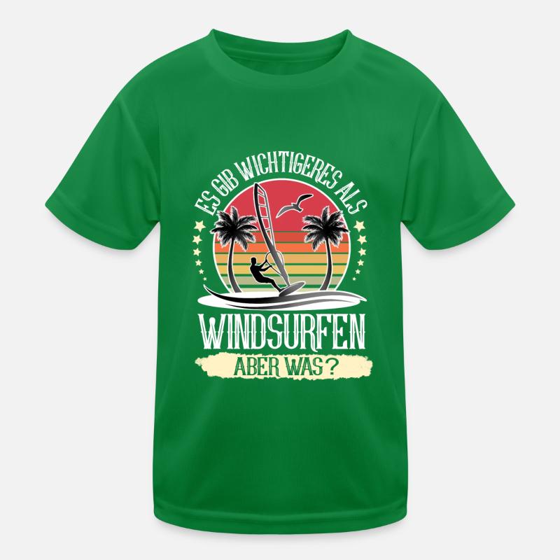 Windsurfen Windsurfer Windsurf Kinder Funktions-T-Shirt