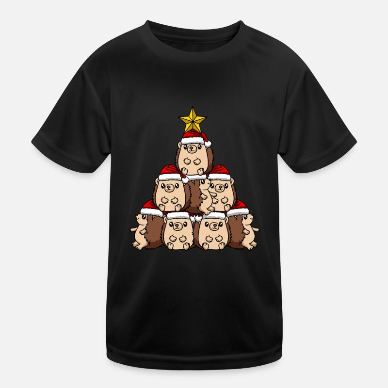 Arbre de Noël hérisson T-shirt sport Enfant