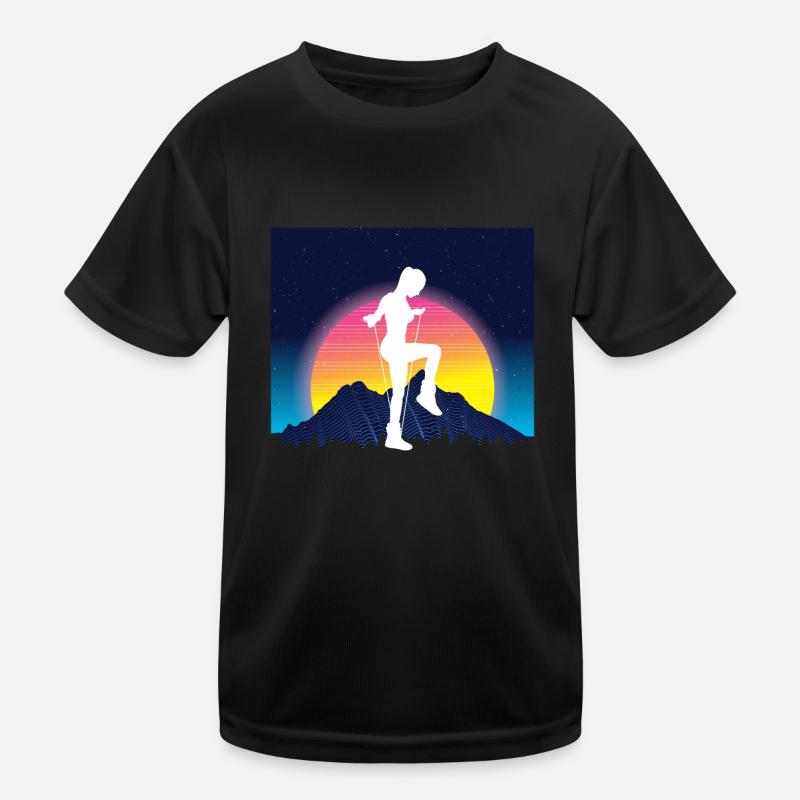 Vaporwave Rope Jumping Kinder Funktions-T-Shirt