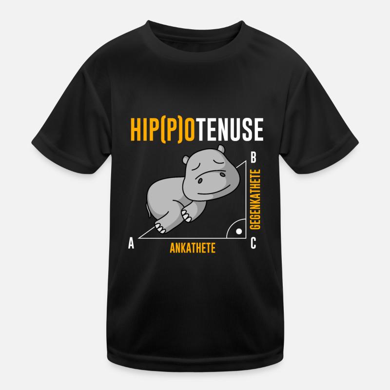 Nieldpferd Hippo Hippotenuse Algebra Mathelehrer Kinder Funktions-T-Shirt