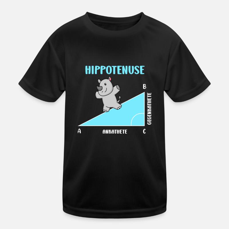 Hippotenuse Professeur de mathématiques Mathématicien T-shirt sport Enfant