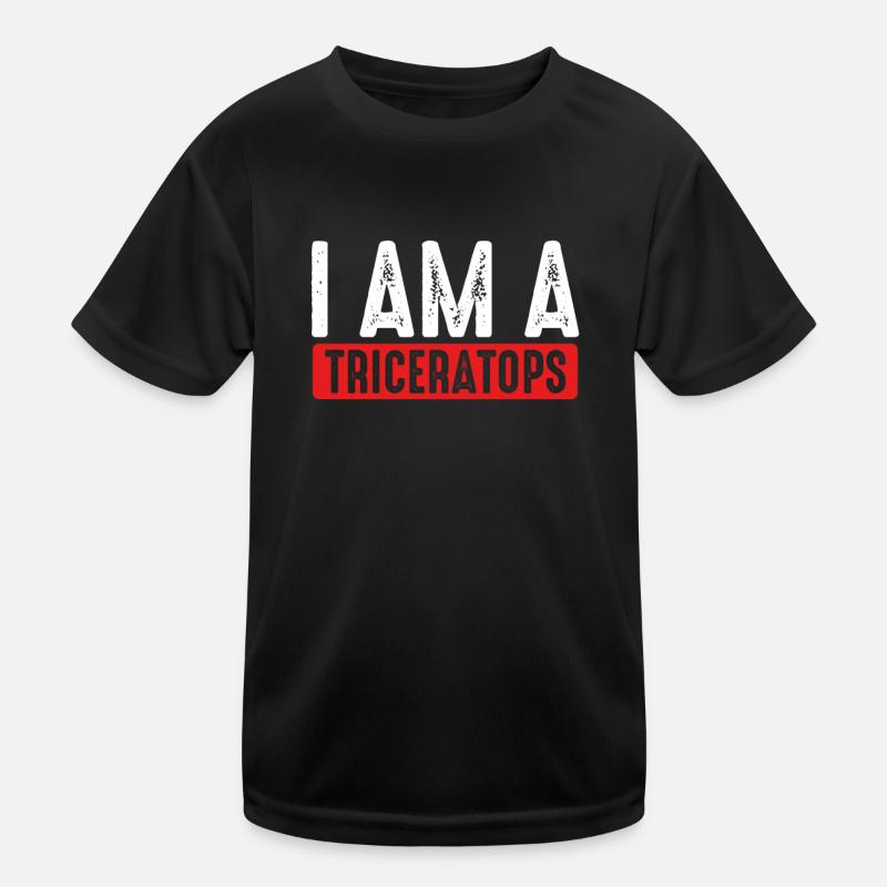 Ich Bin Ein Triceratops Kinder Funktions-T-Shirt