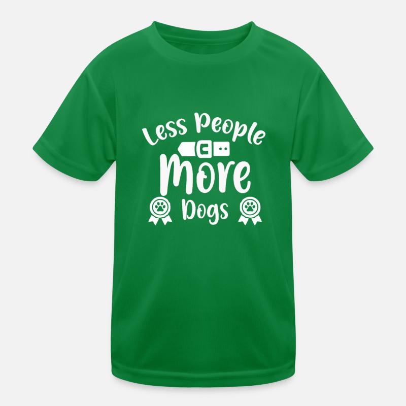 Moins de gens plus de chiens T-shirt sport Enfant