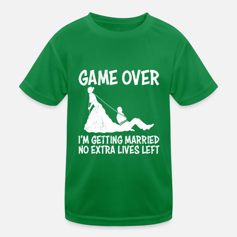 Game over - Newly married couple wedding Kids Functional T-Shirt