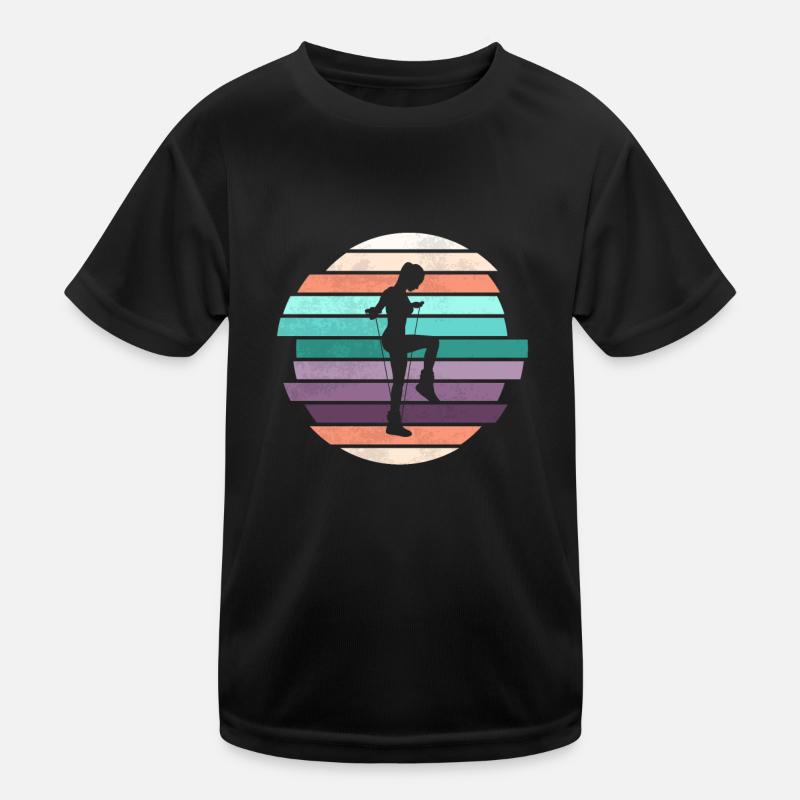 Retro Rope Jumping Kids Functional T-Shirt