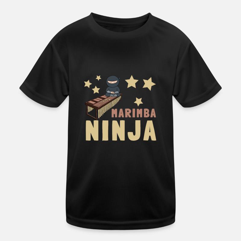 Vibraphone Mom Marimba Ninja And Mallet Kids Functional T-Shirt