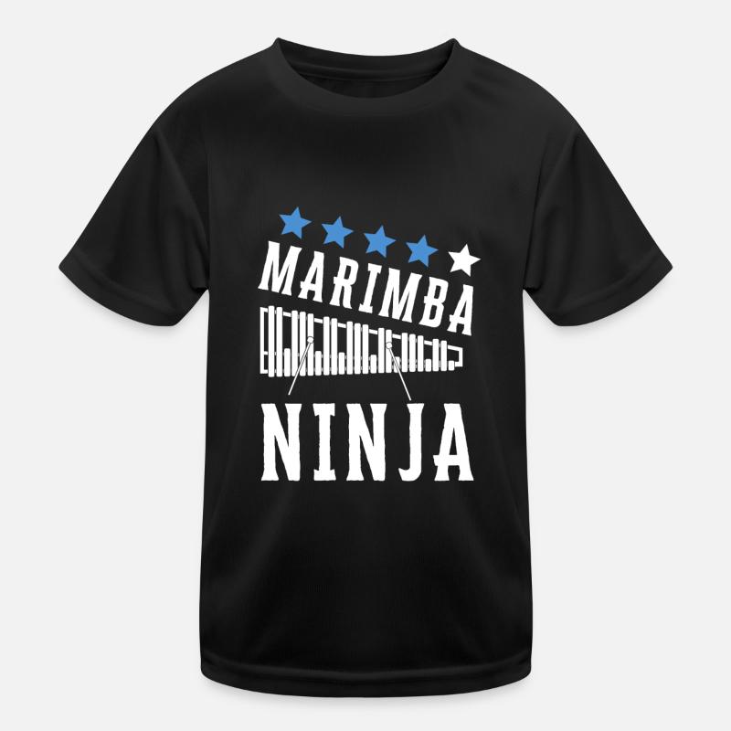 Vibraphone Mom Marimba Ninja And Mallet Kids Functional T-Shirt