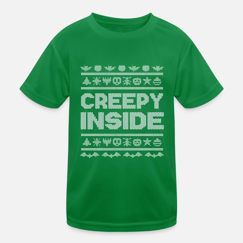 Stitch Pattern Funny Creatures Inside Halloween Kinder Funktions-T-Shirt