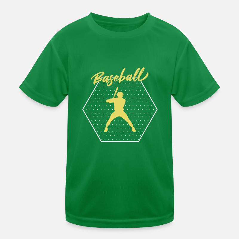 Baseball Kinder Funktions-T-Shirt