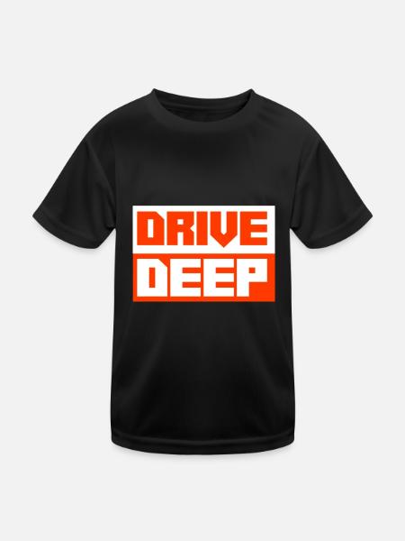 Tiefergelegt Tuning Auto - Kinder Funktions-T-Shirt - Schwarz - Vorne