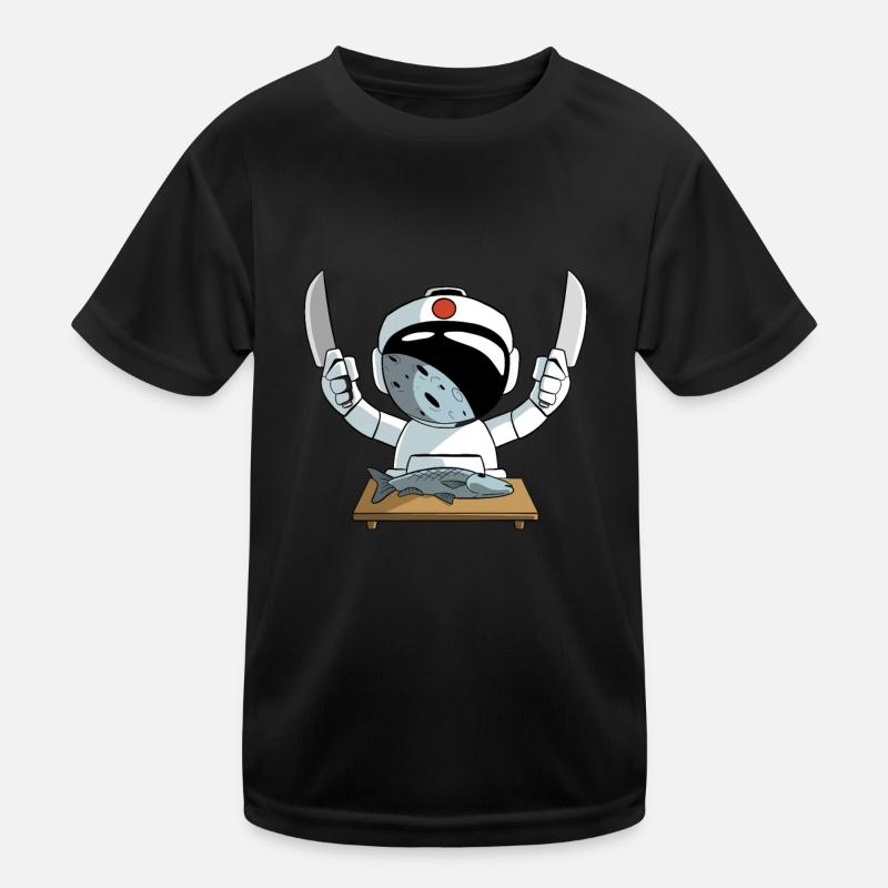 Sushi Chef Astronaut Kinder Funktions-T-Shirt
