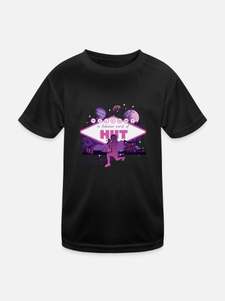 Fabuleux monde du HIIT - T-shirt sport Enfant - noir - Devant