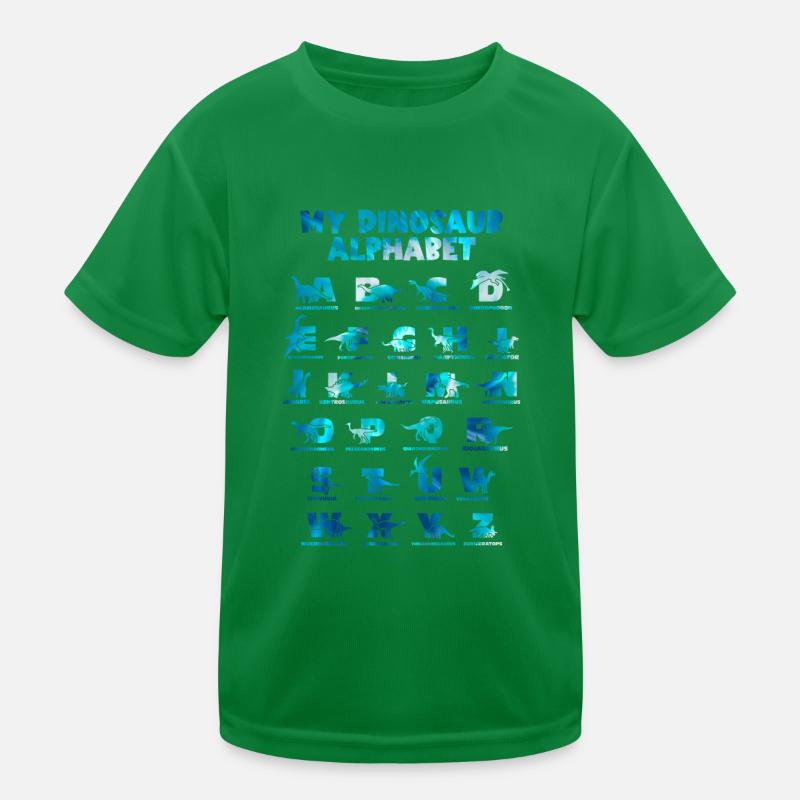 Dinosaurs Alphabet Learn Primer Gift Kids Functional T-Shirt