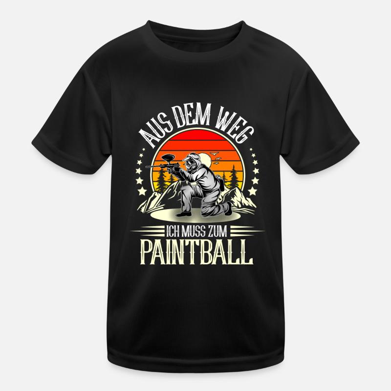 Paintball Kinder Funktions-T-Shirt
