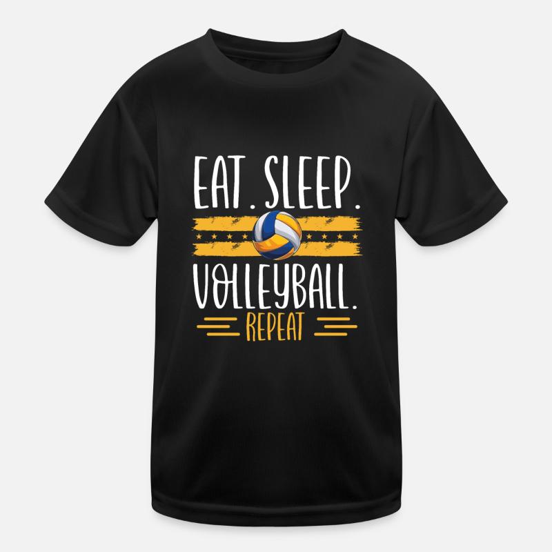 Manger du volleyball de sommeil répéter T-shirt sport Enfant