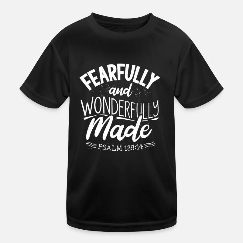 Anxious and Wonderfully Made Psalm 139 Kids Functional T-Shirt