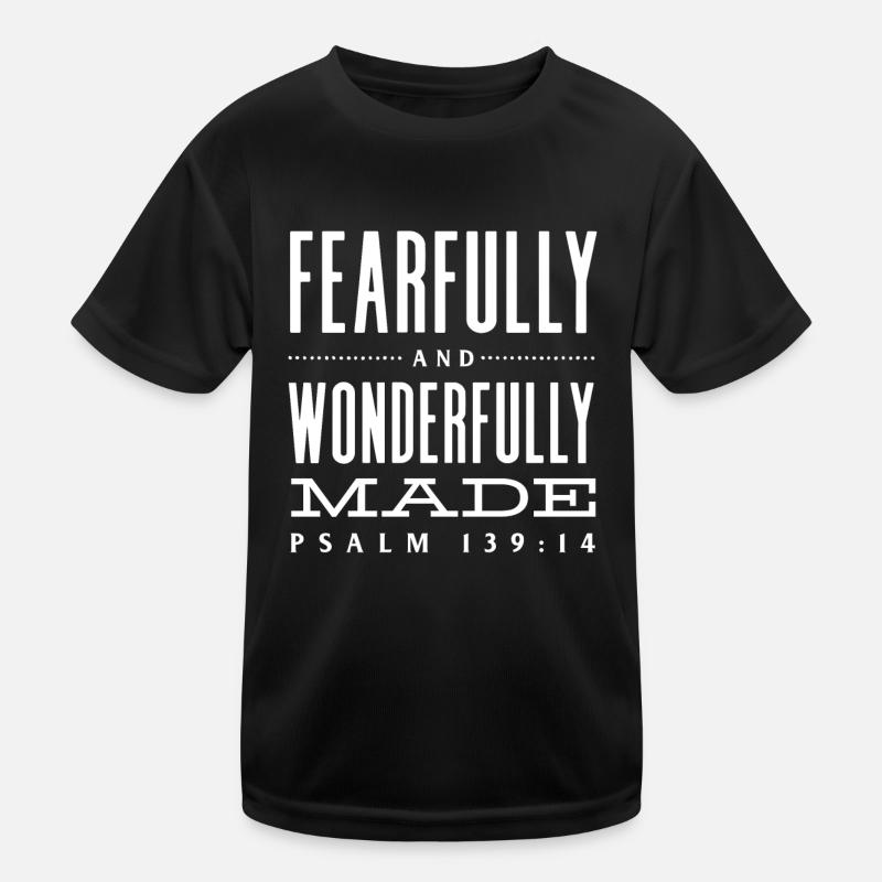 Anxious and Wonderfully Made Psalm 139 Kids Functional T-Shirt