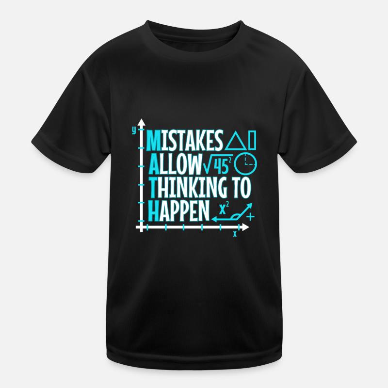 Mistakes Allow Thinking To Happen Kinder Funktions-T-Shirt