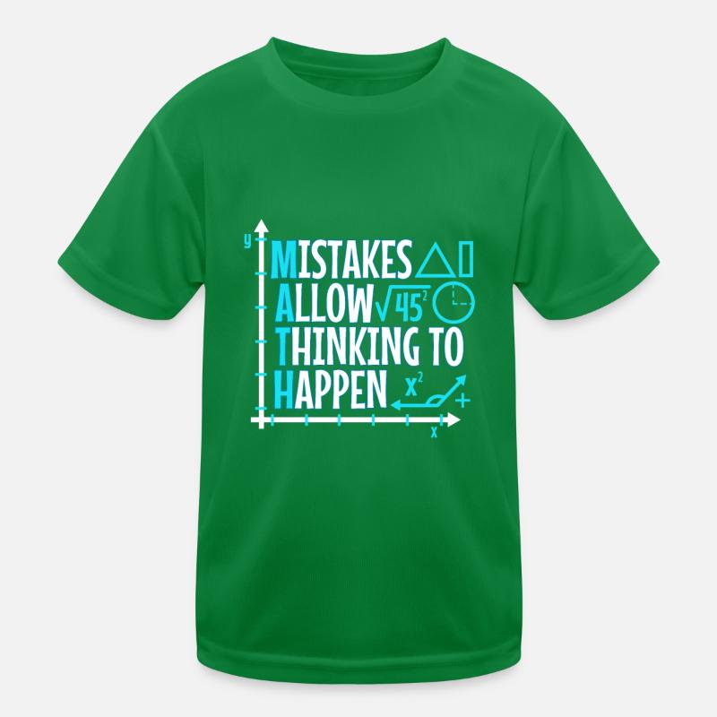 Mistakes Allow Thinking To Happen Kids Functional T-Shirt