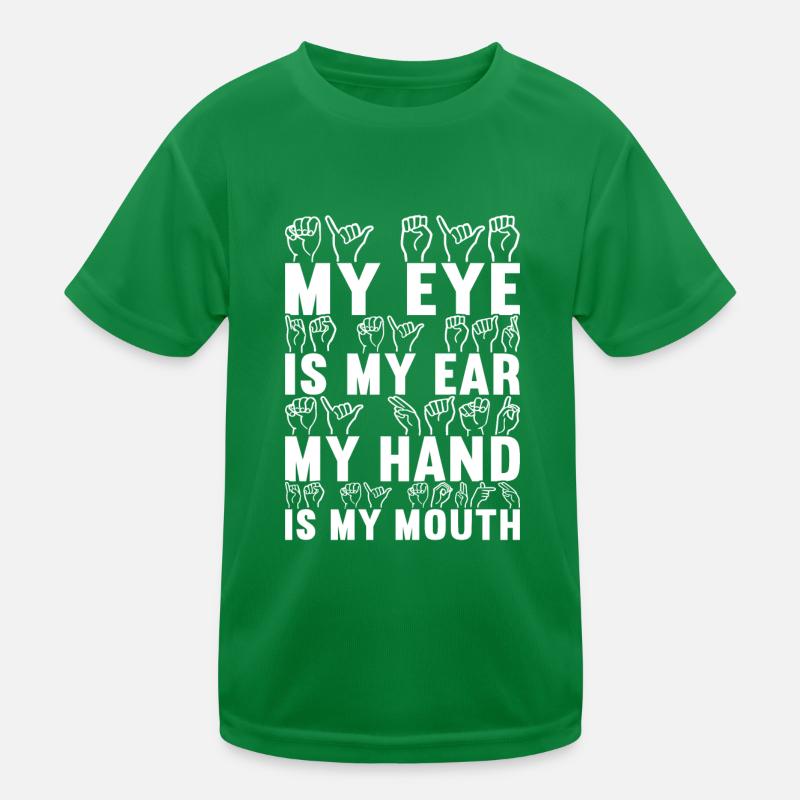 Taub Taubstumm Deaf Kinder Funktions-T-Shirt