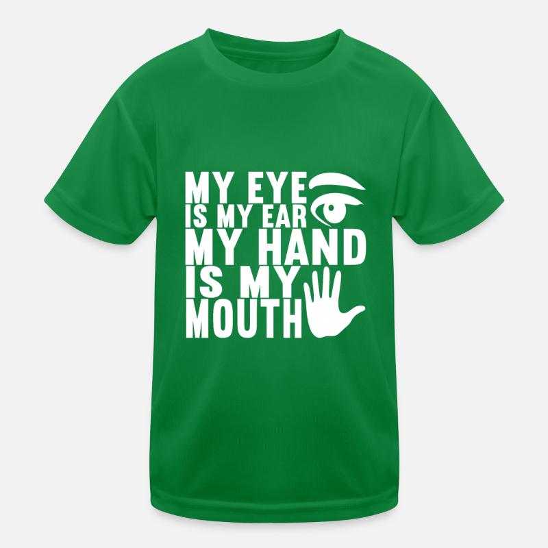 Taub Taubstumm Deaf Kinder Funktions-T-Shirt