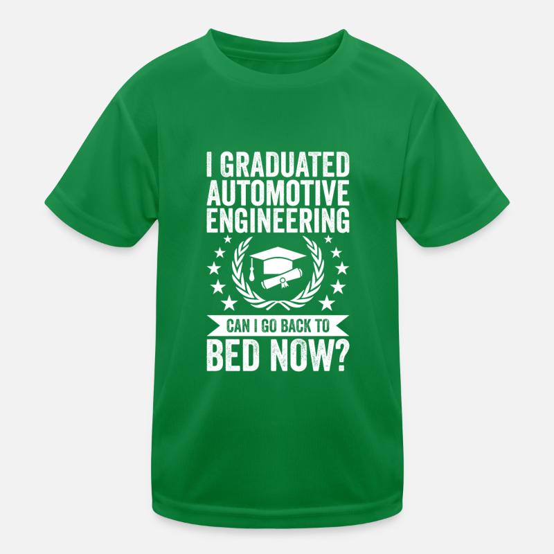 I studied Automotive Engineering Kids Functional T-Shirt
