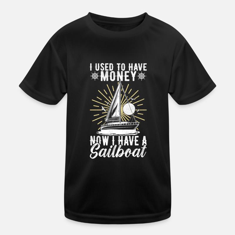 Sailing Sailboat Sailor Kids Functional T-Shirt