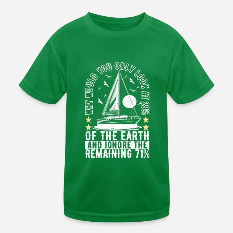 Sailing Sailboat Sailors Kids Functional T-Shirt
