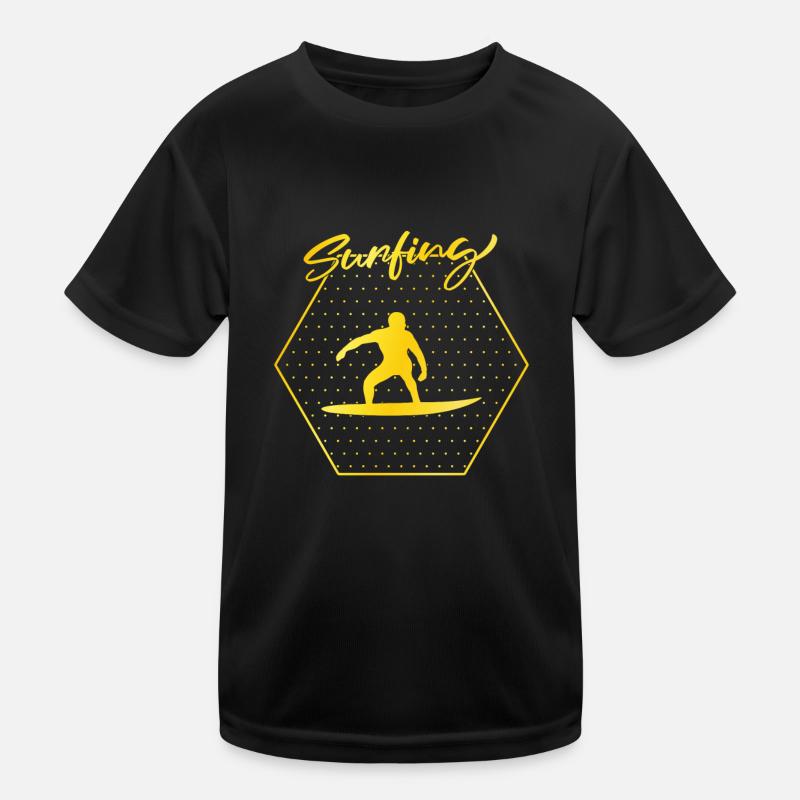 Surfing Kinder Funktions-T-Shirt