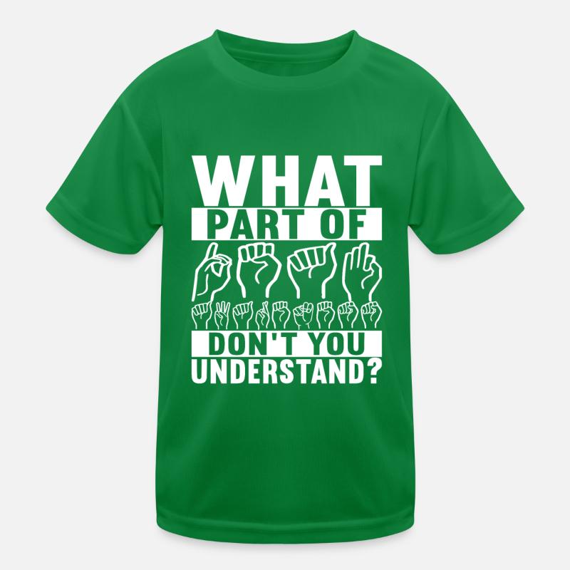Taub Taubstumm Deaf Kinder Funktions-T-Shirt