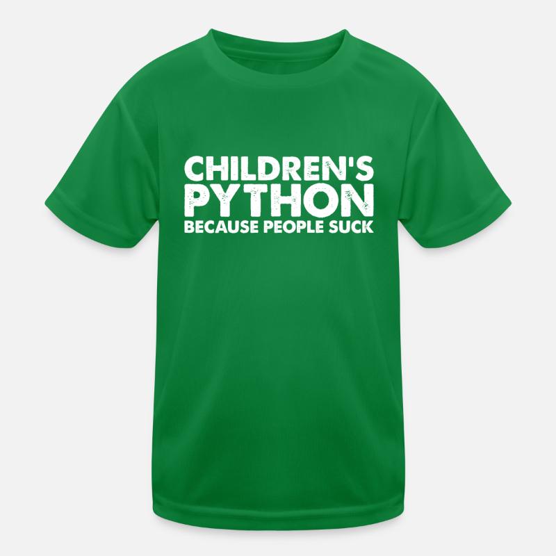 Menschen Lutschen Die Python-Schlange Von Kindern Kinder Funktions-T-Shirt