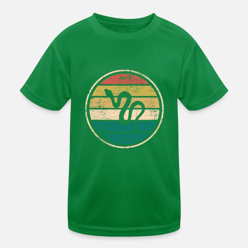 Snake Retro Reptile Python Idée cadeau T-shirt sport Enfant