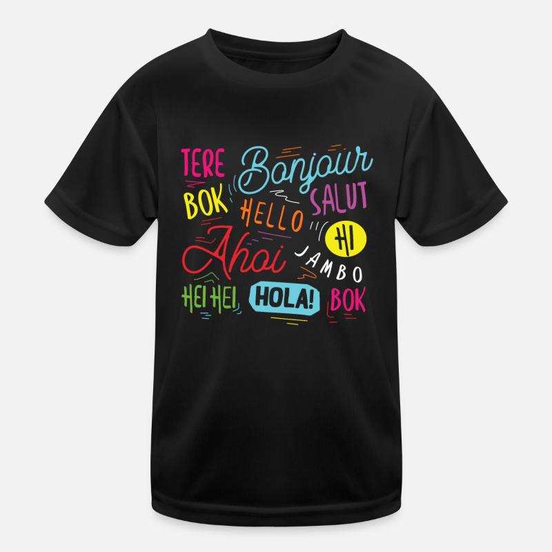 Hello World in different languages Kids Functional T-Shirt