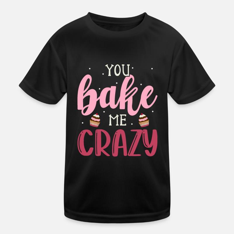 Kuchen Backen Bäcker Konditor Kinder Funktions-T-Shirt