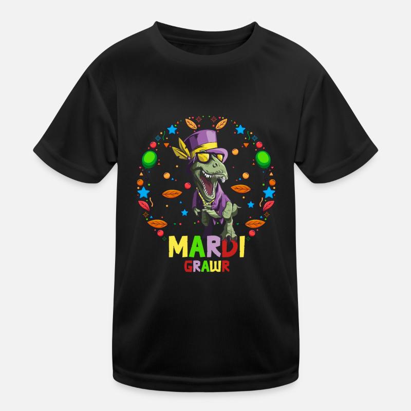Masque de costume de Mardi Gras Grawr T-shirt sport Enfant