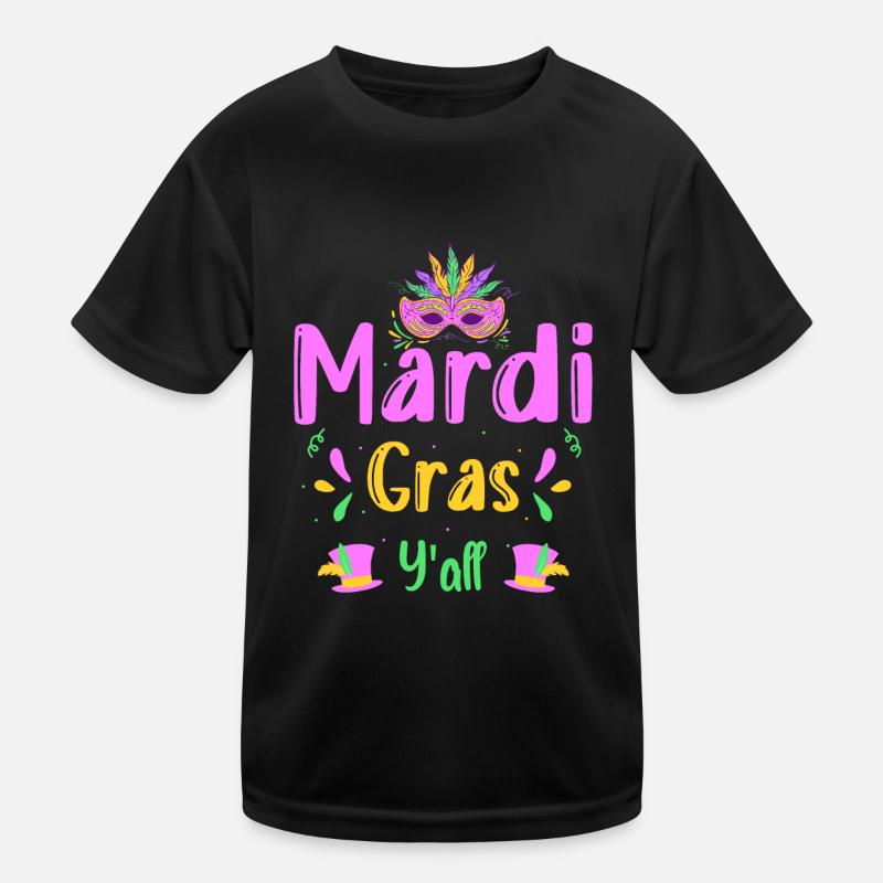 Mardi Gras Kostüm Mask Kinder Funktions-T-Shirt