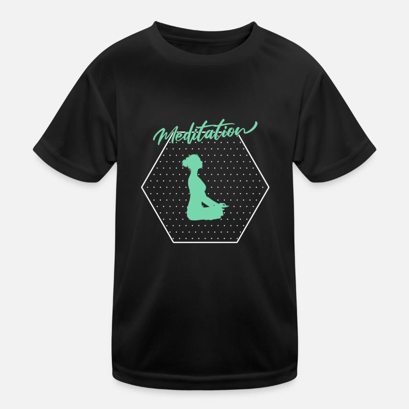 Meditation Kinder Funktions-T-Shirt