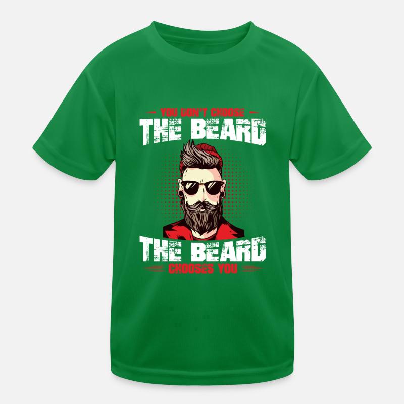 Beard Men, the Beard Chooses You Kids Functional T-Shirt