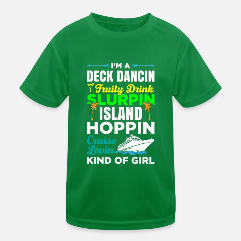 Inselhüpfmädchen, Kreuzfahrtmädchen Kinder Funktions-T-Shirt