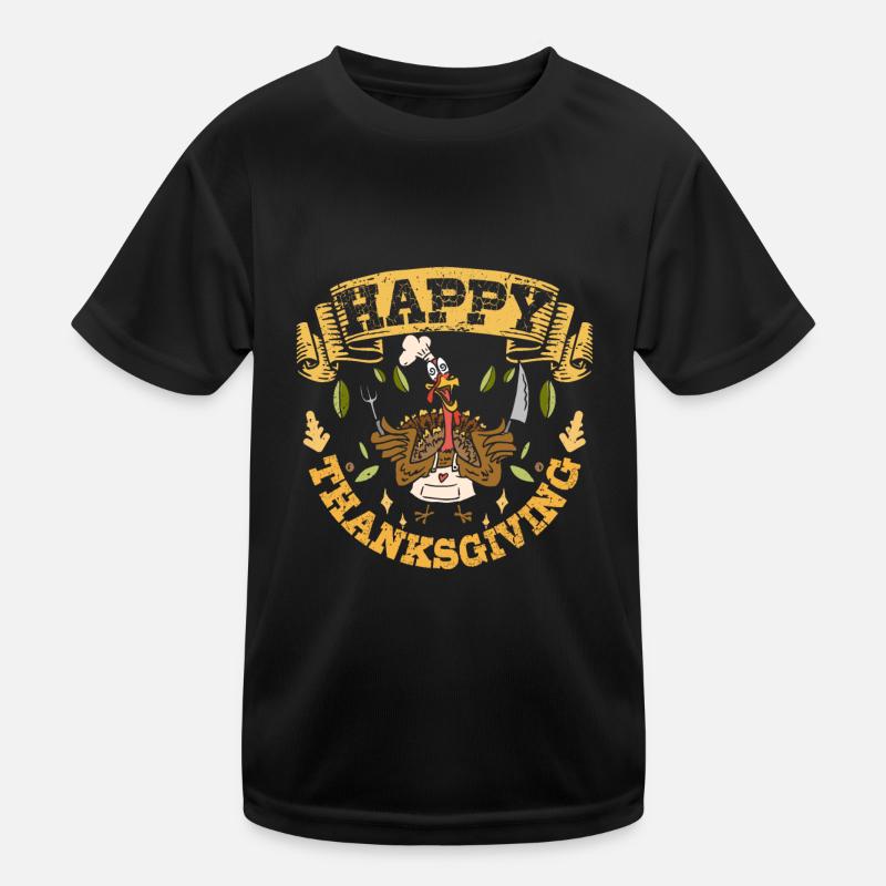 Joyeux Thanksgiving T-shirt sport Enfant