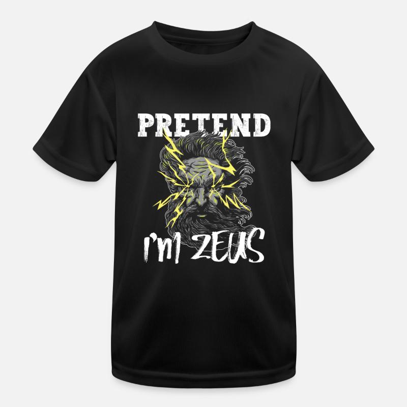 Zeus Greek Mythology Antiquity God Kids Functional T-Shirt