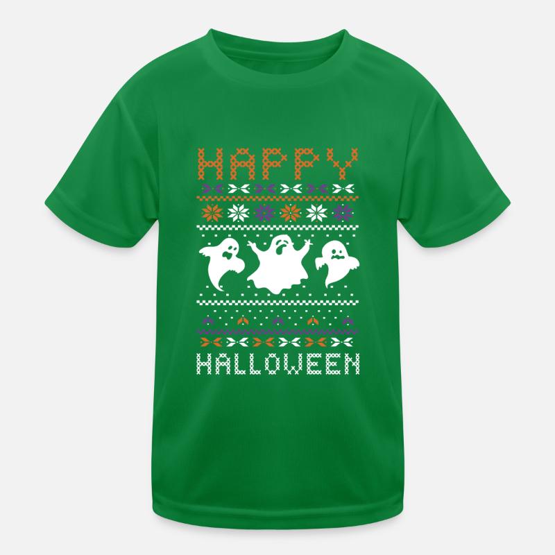 Stitch Pattern Ghost Creatures Joyeux Halloween T-shirt sport Enfant