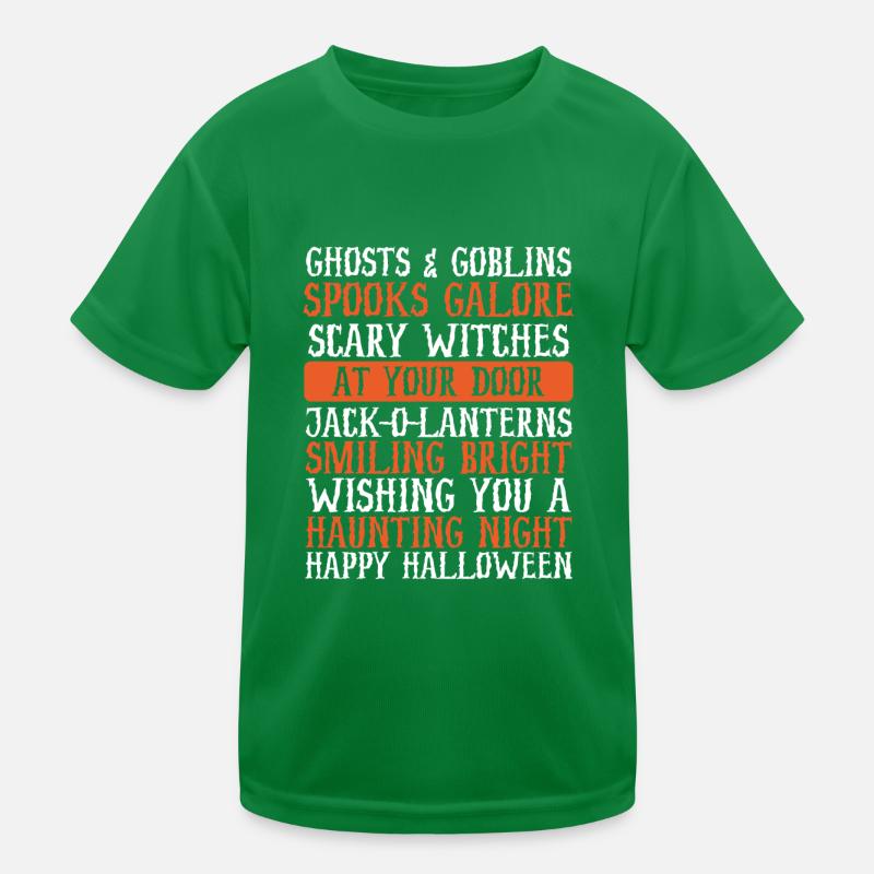 Ghosts And Goblins Kids Functional T-Shirt