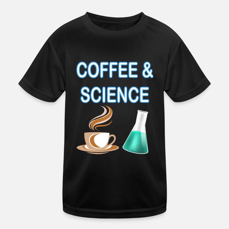 Café et science - ils vont de pair T-shirt sport Enfant