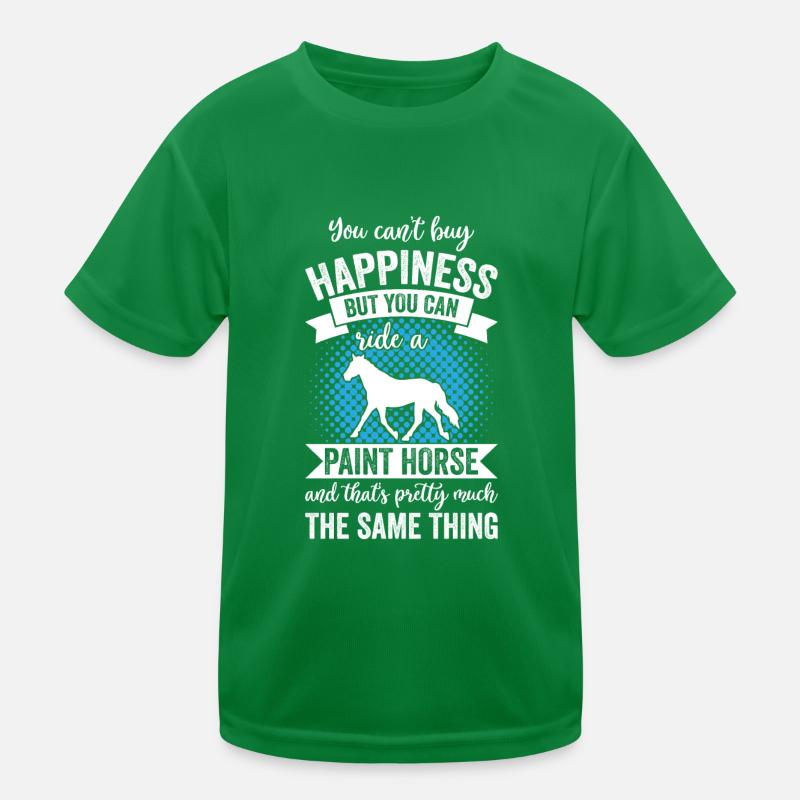 Reiten - Farbe Pferd Kinder Funktions-T-Shirt